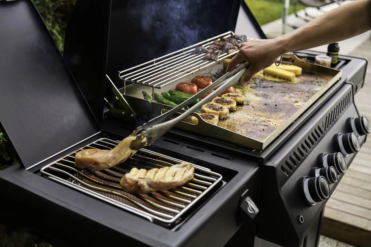 grill napoleon rogue pro plancha